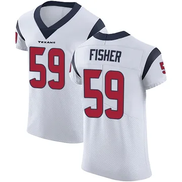Men's Houston Texans Aiden Fisher White Elite Vapor Untouchable Jersey