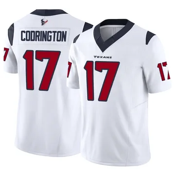 Men's Houston Texans Brandon Codrington White Limited Vapor F.U.S.E. Jersey By Nike