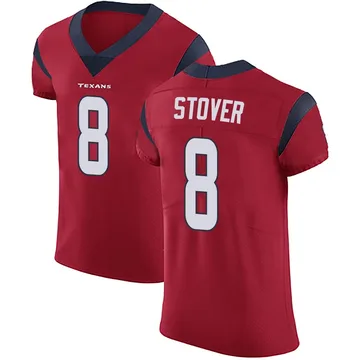 Men's Houston Texans Cade Stover Red Elite Alternate Vapor Untouchable Jersey