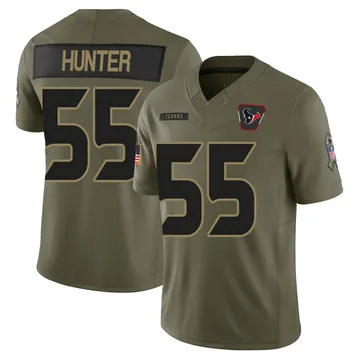 Men's Houston Texans Danielle Hunter Olive Limited 2025 Salute to Service Jersey
