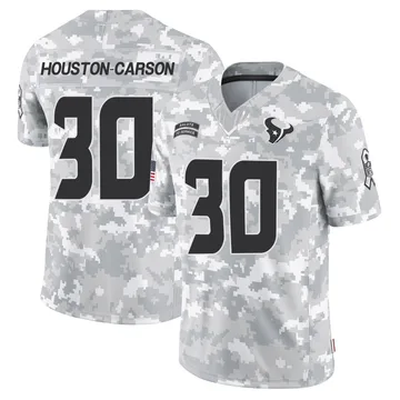 Men's Houston Texans DeAndre Houston-Carson Arctic Camo Limited DeAndre -Carson 2024 Salute to Service Jersey