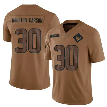 Men's Houston Texans DeAndre Houston-Carson Brown Limited DeAndre -Carson 2023 Salute To Service Jersey