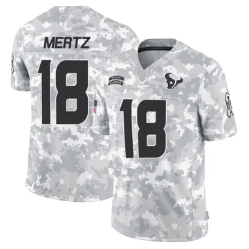 Men's Houston Texans Graham Mertz Arctic Camo Limited 2024 Salute to Service Jersey By Nike