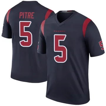 Men's Houston Texans Jalen Pitre Navy Legend Color Rush Jersey By Nike