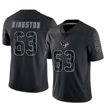 Men's Houston Texans Jarrett Kingston Black Limited Reflective Jersey By Nike