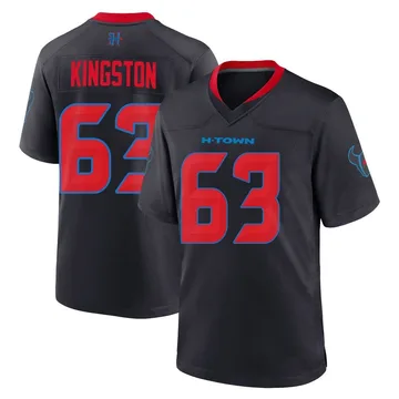 Men's Houston Texans Jarrett Kingston Navy Game 2nd Alternate Jersey By Nike