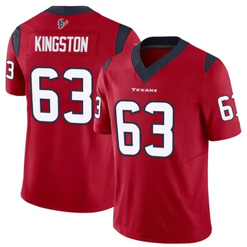 Men's Houston Texans Jarrett Kingston Red Limited Vapor F.U.S.E. Jersey By Nike