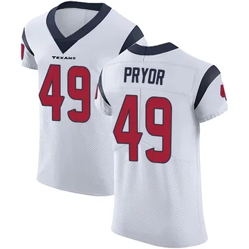 Men's Houston Texans Layne Pryor White Elite Vapor Untouchable Jersey