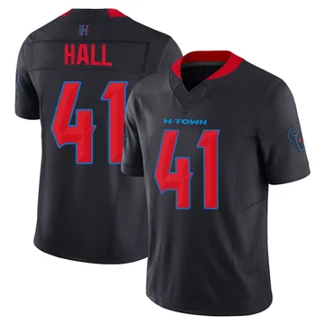Men's Houston Texans Stephen Hall Navy Limited 2nd Alternate Vapor F.U.S.E. Jersey By Nike