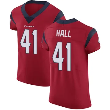 Men's Houston Texans Stephen Hall Red Elite Alternate Vapor Untouchable Jersey By Nike