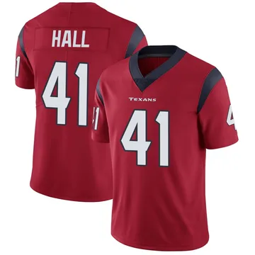 Men's Houston Texans Stephen Hall Red Limited Alternate Vapor Untouchable Jersey By Nike