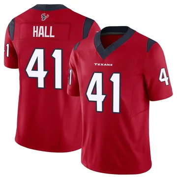 Men's Houston Texans Stephen Hall Red Limited Vapor F.U.S.E. Jersey By Nike