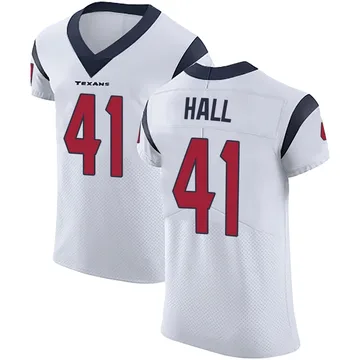 Men's Houston Texans Stephen Hall White Elite Vapor Untouchable Jersey By Nike