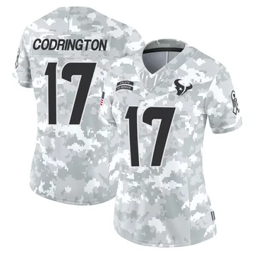 Women's Houston Texans Brandon Codrington Arctic Camo Limited 2024 Salute to Service Jersey By Nike