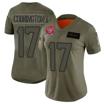 Women's Houston Texans Brandon Codrington Camo Limited 2019 Salute to Service Jersey By Nike