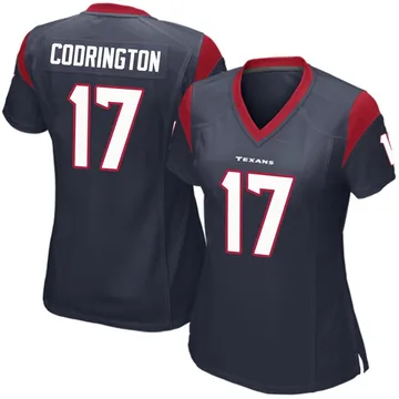 Women's Houston Texans Brandon Codrington Navy Blue Game Team Color Jersey By Nike