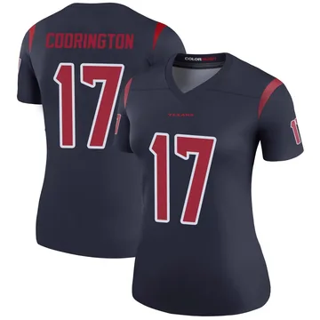 Women's Houston Texans Brandon Codrington Navy Legend Color Rush Jersey By Nike