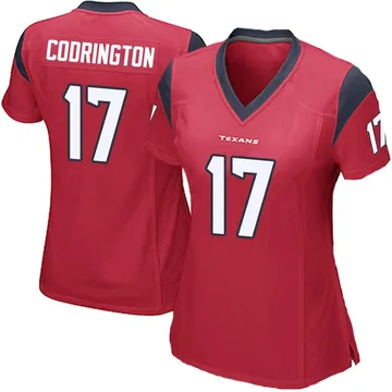 Women's Houston Texans Brandon Codrington Red Game Alternate Jersey By Nike
