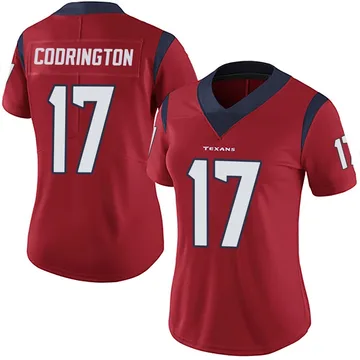 Women's Houston Texans Brandon Codrington Red Limited Alternate Vapor Untouchable Jersey By Nike
