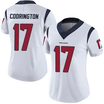 Women's Houston Texans Brandon Codrington White Limited Vapor Untouchable Jersey By Nike
