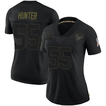 Women's Houston Texans Danielle Hunter Black Limited 2020 Salute To Service Jersey By Nike