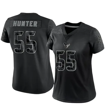 Women's Houston Texans Danielle Hunter Black Limited Reflective Jersey By Nike