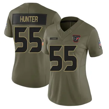 Women's Houston Texans Danielle Hunter Olive Limited 2025 Salute to Service Jersey By Nike