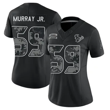Women's Houston Texans Kenneth Murray Jr. Black Limited 2026 Salute to Service Stitched Jersey By Nike