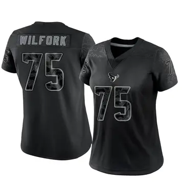 Women's Houston Texans Vince Wilfork Black Limited Reflective Jersey By Nike