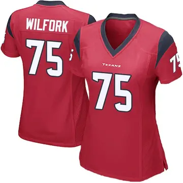 Women's Houston Texans Vince Wilfork Red Game Alternate Jersey By Nike