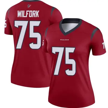 Women's Houston Texans Vince Wilfork Red Legend Jersey By Nike