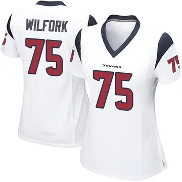Women's Houston Texans Vince Wilfork White Game Jersey By Nike