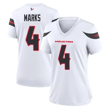 Women's Houston Texans Woody Marks White Game Jersey By Nike