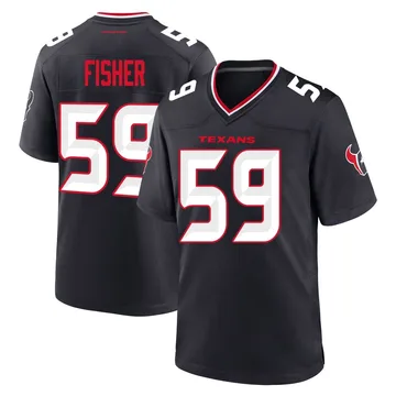 Youth Houston Texans Aiden Fisher Navy Game Team Jersey By Nike