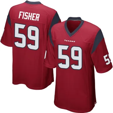 Youth Houston Texans Aiden Fisher Red Game Alternate Jersey By Nike