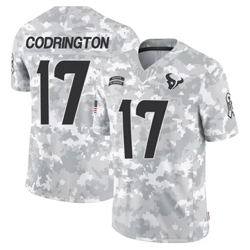 Youth Houston Texans Brandon Codrington Arctic Camo Limited 2024 Salute to Service Jersey By Nike