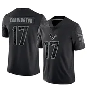 Youth Houston Texans Brandon Codrington Black Limited Reflective Jersey By Nike