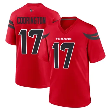 Youth Houston Texans Brandon Codrington Red Game Alternate Jersey By Nike