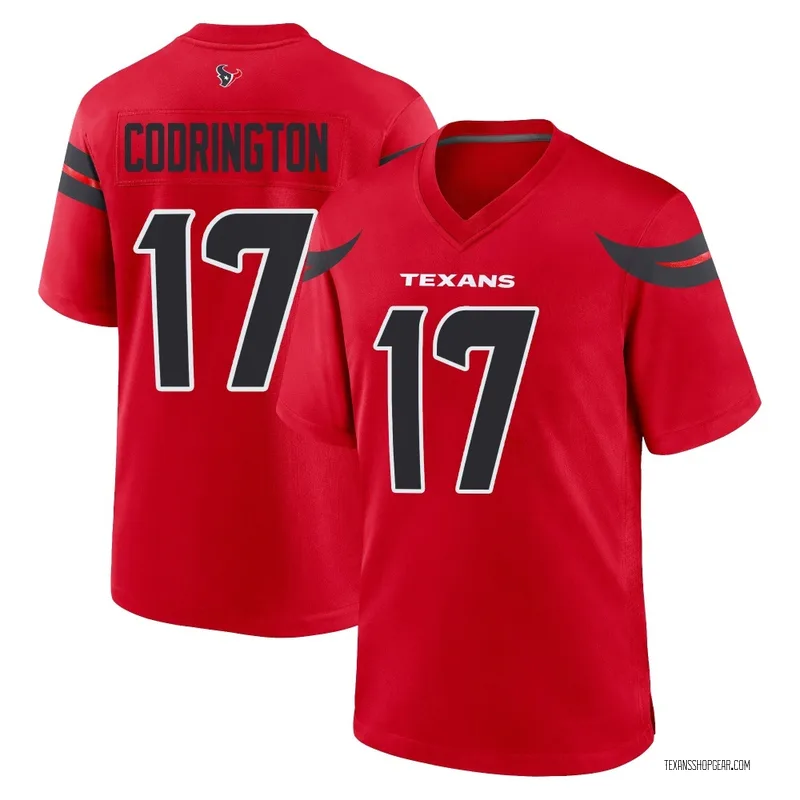 Youth Houston Texans Brandon Codrington Red Game Alternate Jersey By Nike
