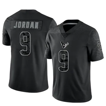 Youth Houston Texans Brevin Jordan Black Limited Reflective Jersey By Nike