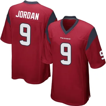 Youth Houston Texans Brevin Jordan Red Game Alternate Jersey By Nike