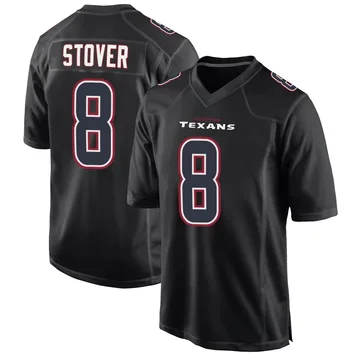 Youth Houston Texans Cade Stover Black Game Fashion Jersey By Nike
