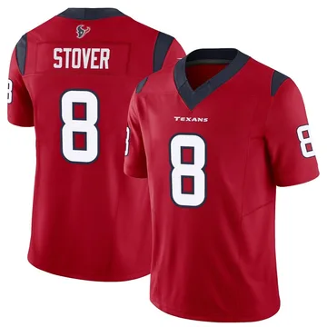 Youth Houston Texans Cade Stover Red Limited Vapor F.U.S.E. Jersey By Nike