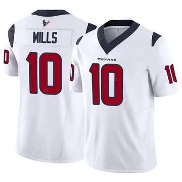 Youth Houston Texans Davis Mills White Limited Vapor F.U.S.E. Jersey By Nike