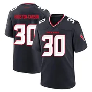Youth Houston Texans DeAndre Houston-Carson Navy Game DeAndre -Carson Team Jersey By Nike