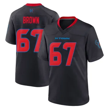 Youth Houston Texans Evan Brown Navy Game 2nd Alternate Jersey By Nike