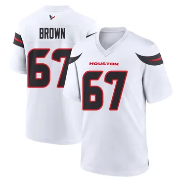 Youth Houston Texans Evan Brown White Game Jersey By Nike