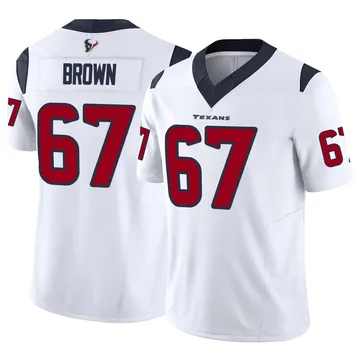 Youth Houston Texans Evan Brown White Limited Vapor F.U.S.E. Jersey By Nike