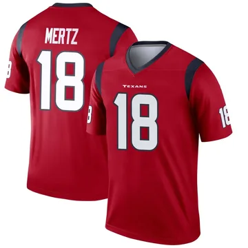 Youth Houston Texans Graham Mertz Red Legend Jersey By Nike
