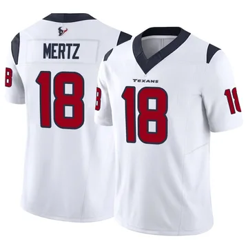 Youth Houston Texans Graham Mertz White Limited Vapor F.U.S.E. Jersey By Nike